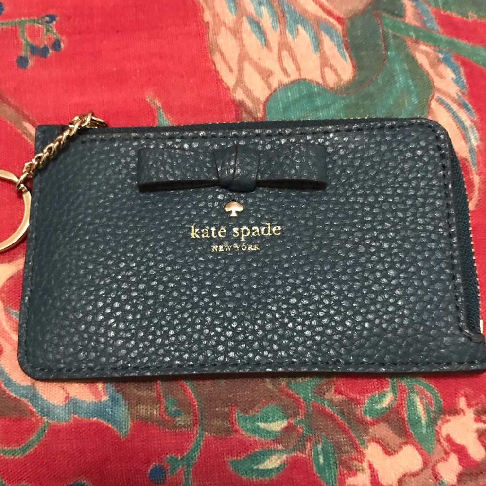 Kate Spade Pershing Street Poppy keychain NWOT